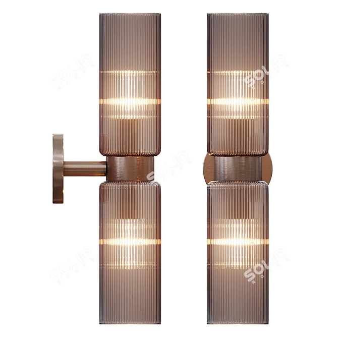 Elegant Zeus Wall Light 3D model image 2