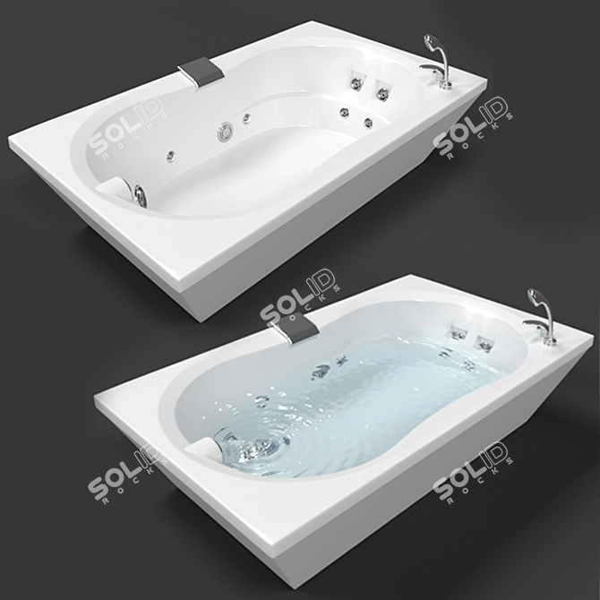 Relax in Style with Jacuzzi Espree 3D model image 2