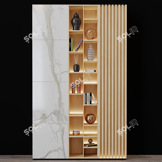 Multi-Purpose Decorative Shelving 3D model image 1