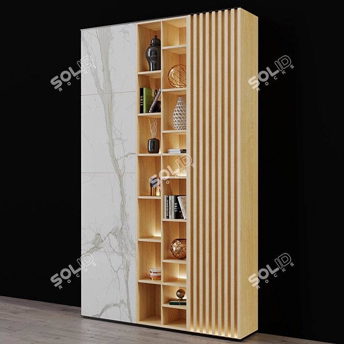 Multi-Purpose Decorative Shelving 3D model image 2