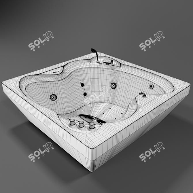 Luxury Jacuzzi 833: Perfect for 3D Renders 3D model image 3