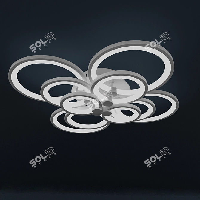 Federica 388 LED Ceiling Lamp 3D model image 1