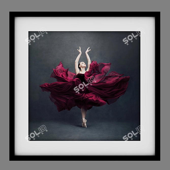 Ballet Frame Art Collection - Set of 12 3D model image 2