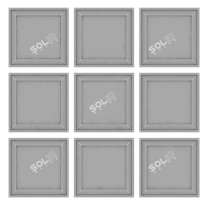 Ballet Frame Art Collection - Set of 12 3D model image 3