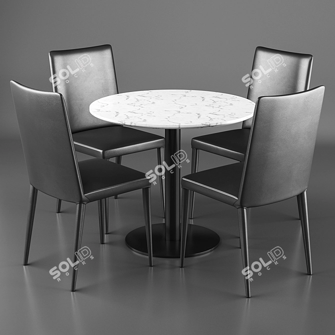 Elegant Frag Doni 73 Bar Table 3D model image 1