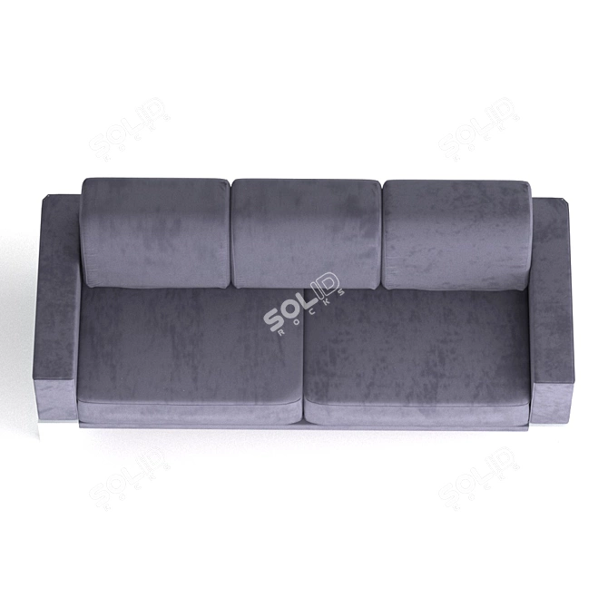 Elegant Broadway Sofa 3D model image 3