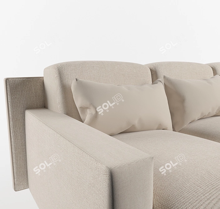 Modern and Comfortable Borgonuovo Sofa 3D model image 2