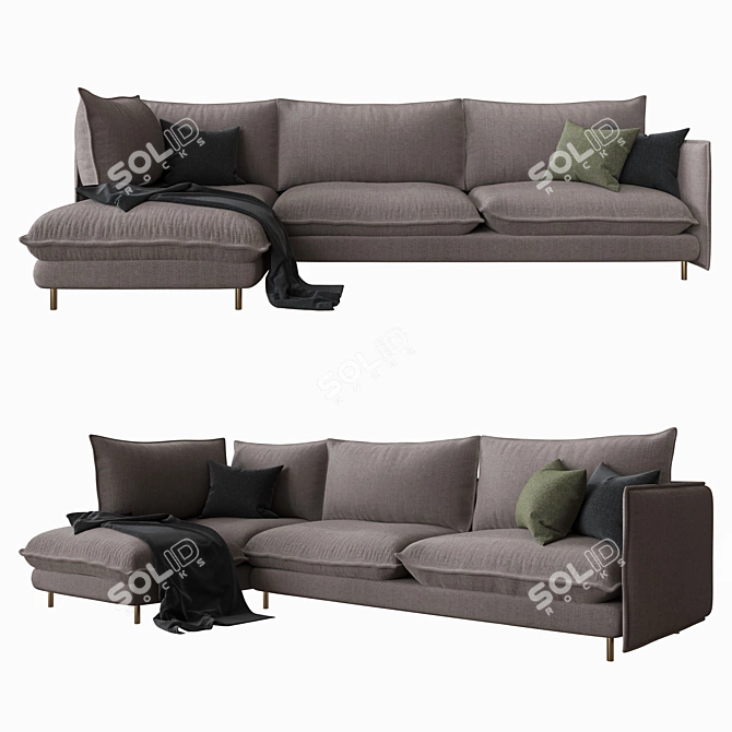 Cozy Tango Easy Sofa 3D model image 1