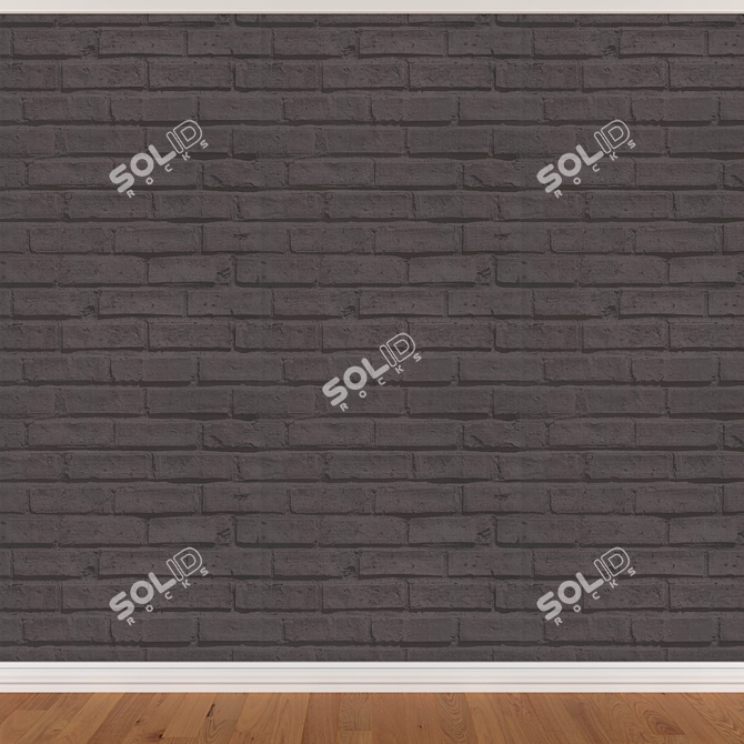 Seamless Wallpaper Set: 3 Colors, 3D Models 3D model image 2