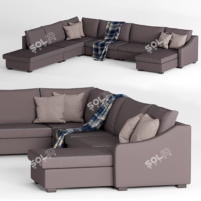Liverpool Dream Modul Sofa with Dantone Elegance 3D model image 1
