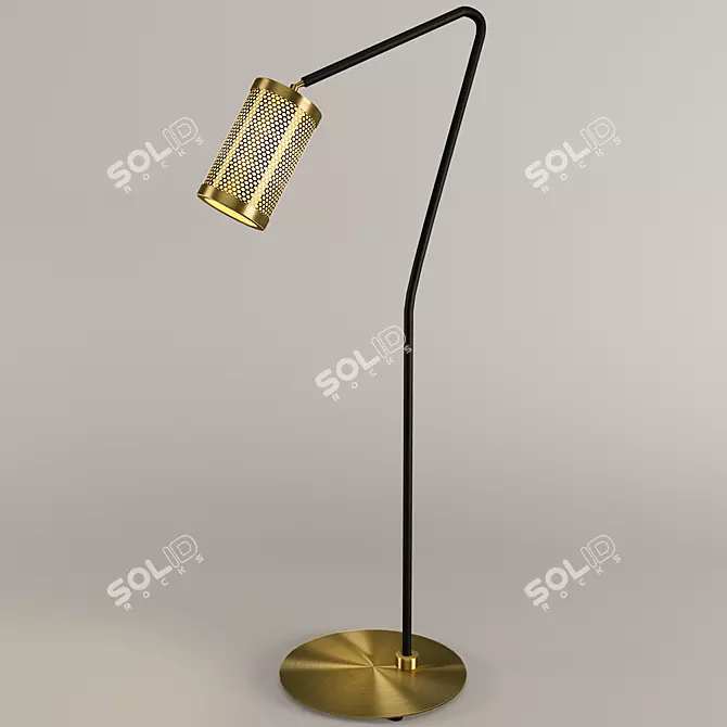 CTO Lighting Pierre: Elegant Bronze Floor Lamp 3D model image 1