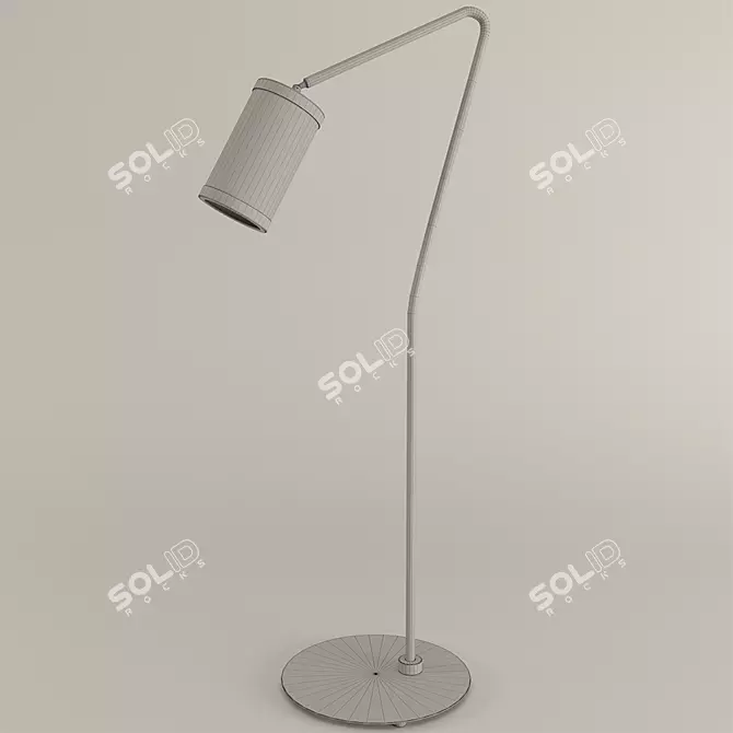 CTO Lighting Pierre: Elegant Bronze Floor Lamp 3D model image 2