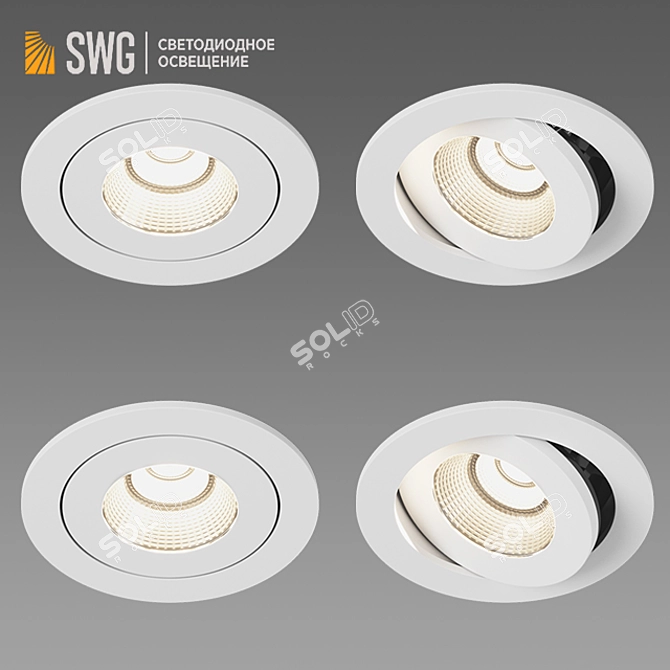 DesignLed Aluminum Profile Lighting 3D model image 1