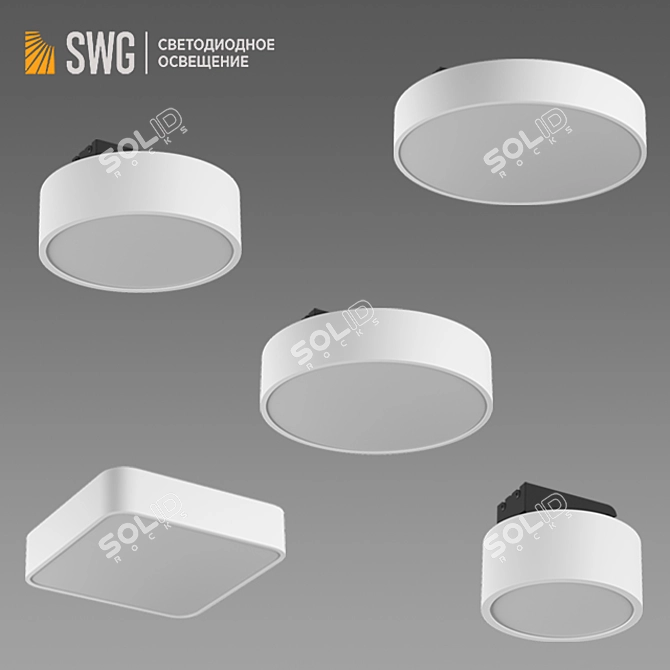 DesignLed IMD-YA Aluminum Profile Lights 3D model image 2