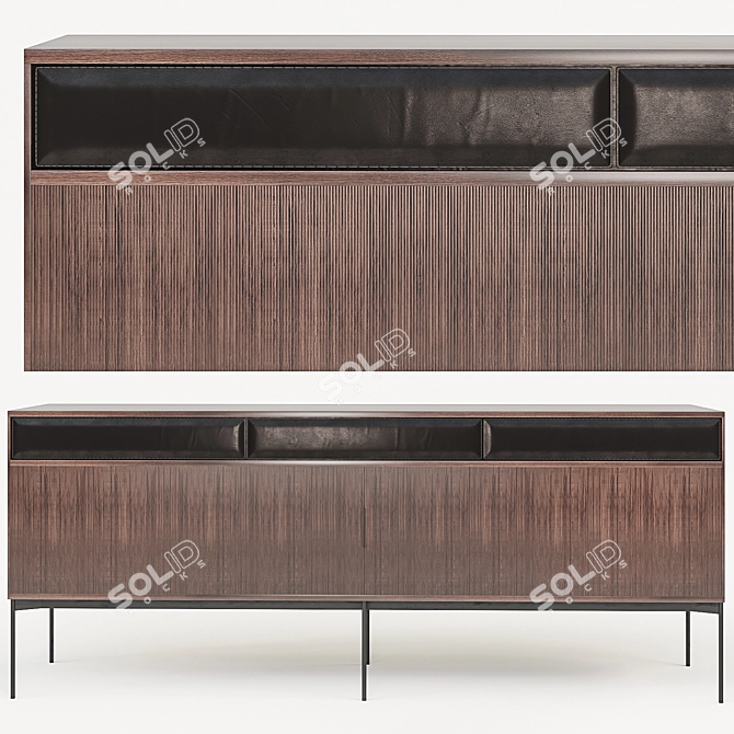 Modern Minimalist Ritzwell Jabara Sideboard 3D model image 1