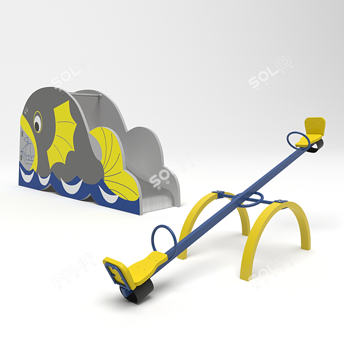Peony Playground Equipment 3D model image 2