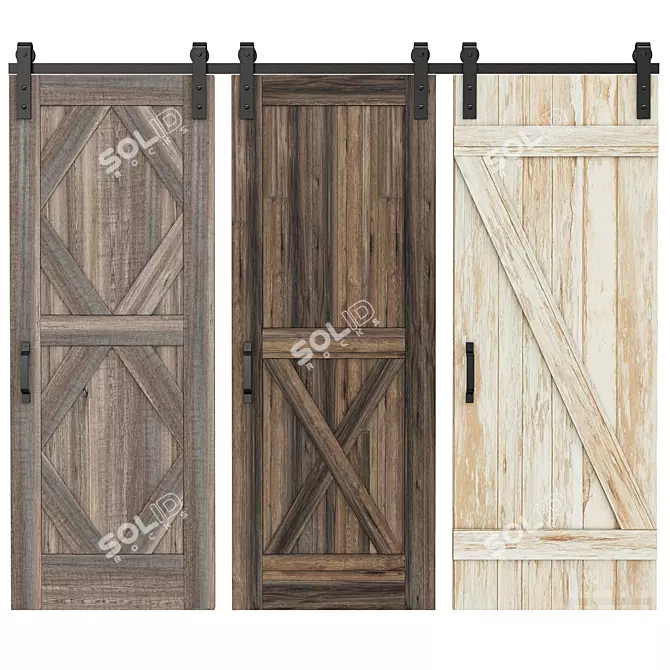 Classic Interior Doors | 3DMax, Vray, Corona 3D model image 1