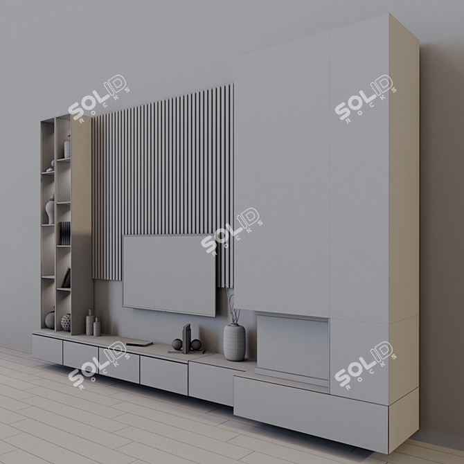 51" TV Set: Sleek Design & Superior Performance 3D model image 3