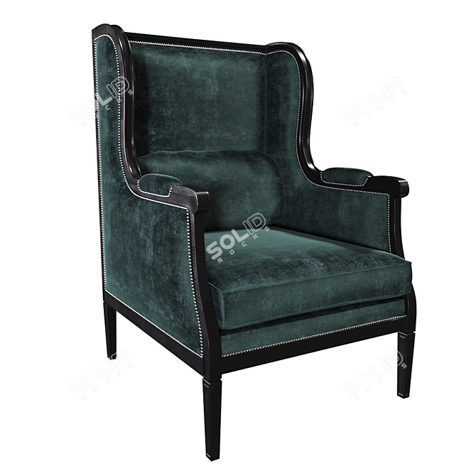 Gallia Armchair | Seven Sedie Collection 3D model image 1