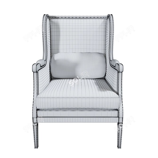 Gallia Armchair | Seven Sedie Collection 3D model image 3