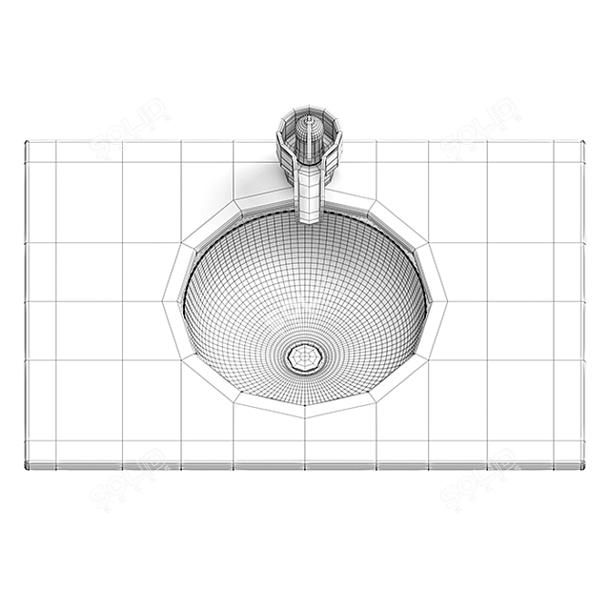 KOHLER Marrakesh Wash Basin & Mixer 3D model image 2