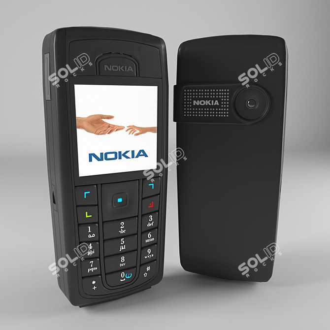 Poly-rich Nokia 6230: 189k polygons 3D model image 1
