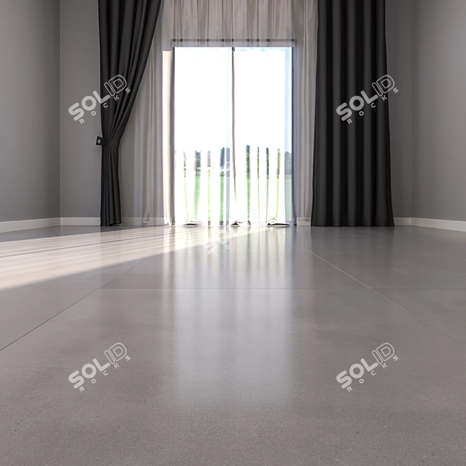 Elegant Marble Flooring 3D model image 2