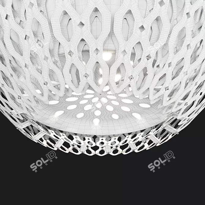Elegant Charlotte Globe Pendant Light 3D model image 3