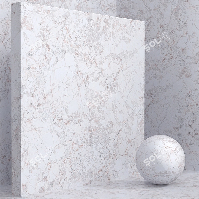 Seamless Granite Stone Set 3D model image 3