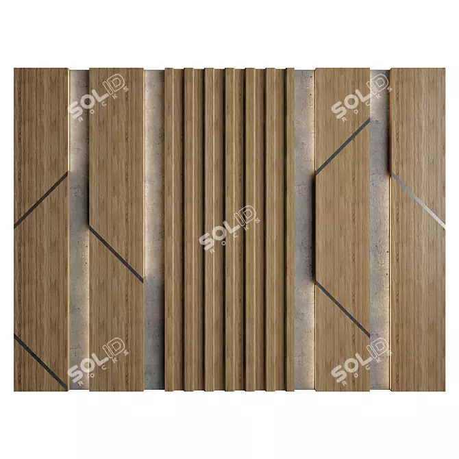 Title: 3D Wall Panel Pack 3D model image 1