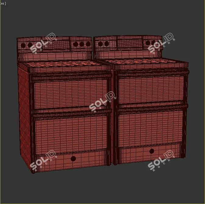 GEAP1043: Slide-In Electric Range 3D model image 3