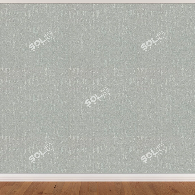 Seamless Set of 3 Wallpapers with 3D Textures 3D model image 3