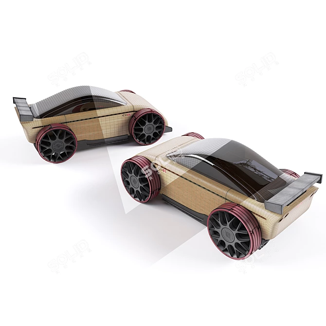 Automoblox C9R - Stylish Toy Car 3D model image 3