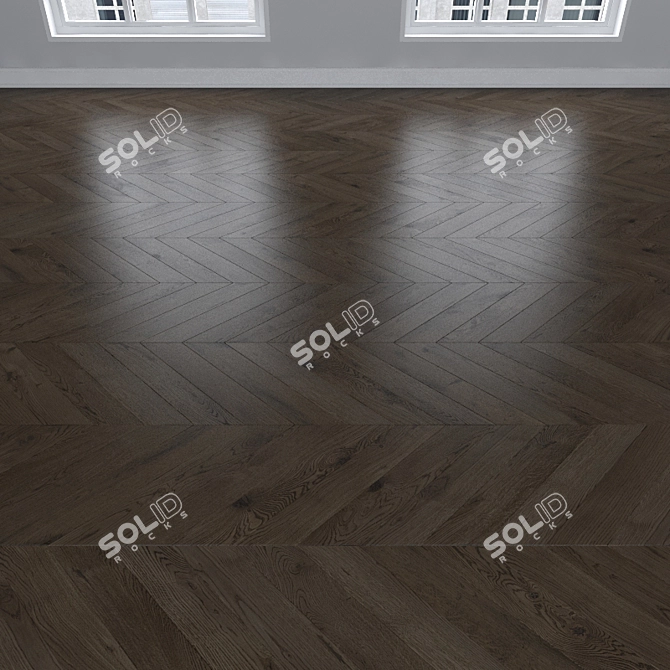 Oak Parquet: Herringbone, Linear, Chevron 3D model image 3