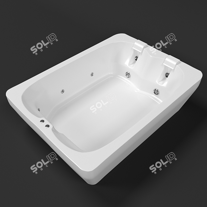 Luxurious Jacuzzi Cetra: Perfect for Relaxation 3D model image 2