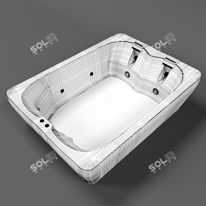 Luxurious Jacuzzi Cetra: Perfect for Relaxation 3D model image 3