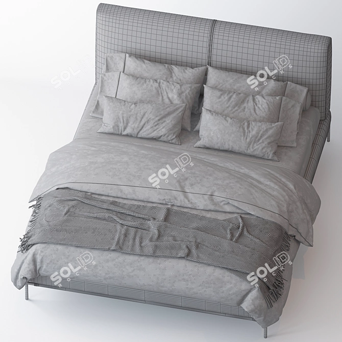 ICON: The Elegant and Luxurious Bed by Flou 3D model image 3