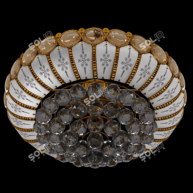 Sparkling Champagne Chandelier 3D model image 1