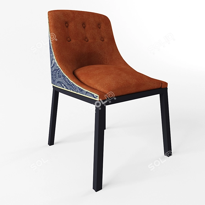 Luxury Nobi Capitone Armchair: Classic Elegance 3D model image 1