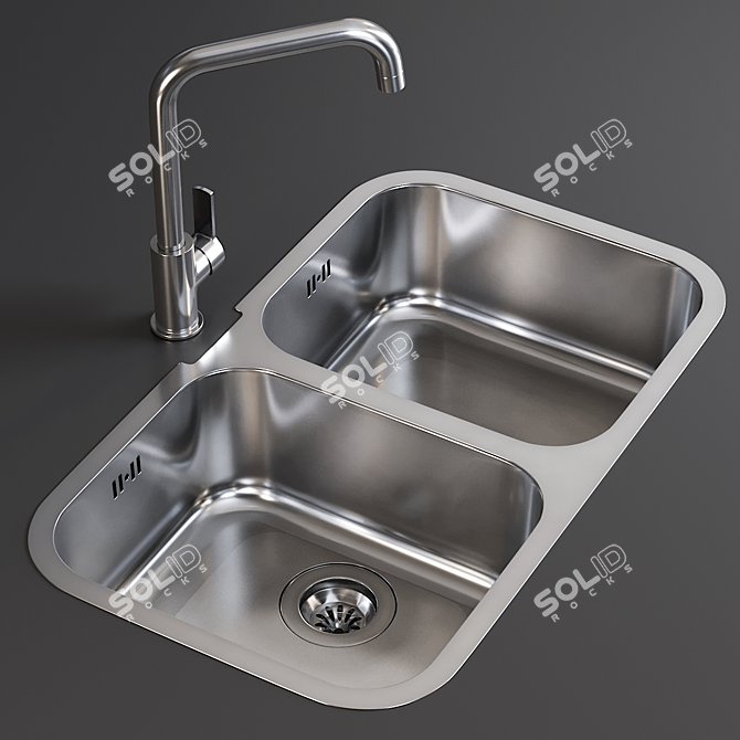 Smeg Alba Sink Mixer 3D model image 1