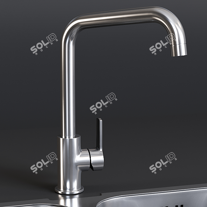 Smeg Alba Sink Mixer 3D model image 2