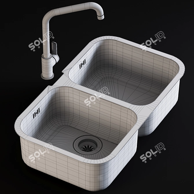 Smeg Alba Sink Mixer 3D model image 3