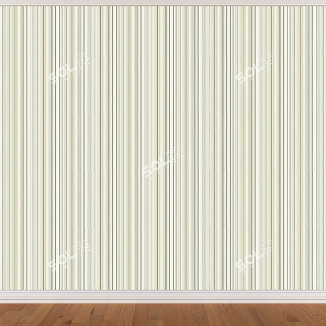 Seamless Wallpaper Set - 3 Colors 3D model image 2