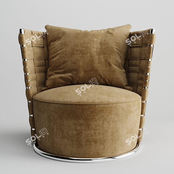 Roberto Cavalli Lounge Chair Set 3D model image 1