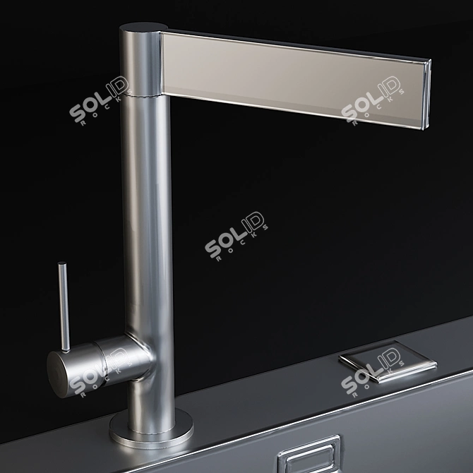 HiTech Mira Sink Mixer 3D model image 2