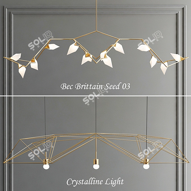 Elegant Seed & Crystalline Light 3D model image 1