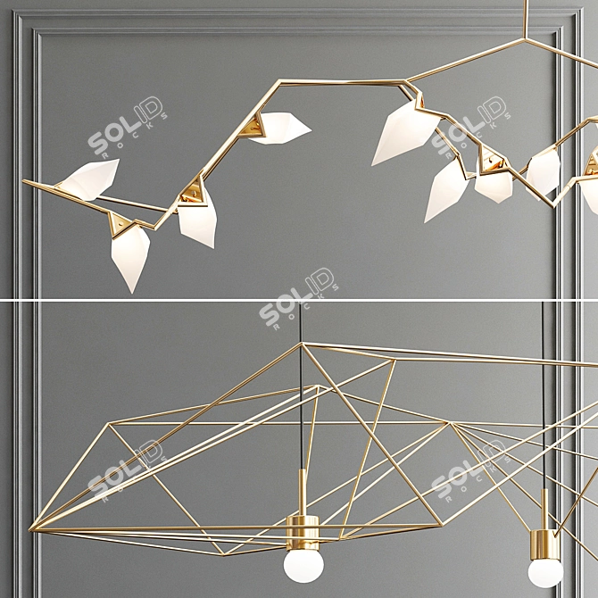 Elegant Seed & Crystalline Light 3D model image 2