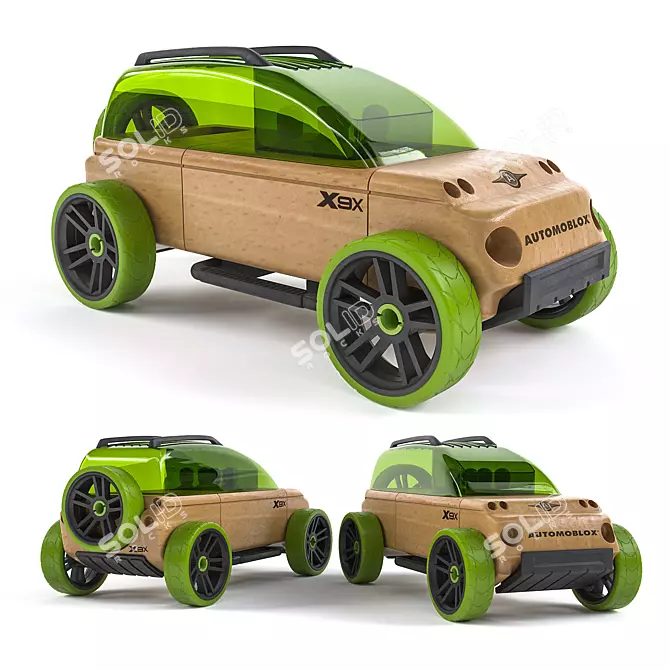 Automoblox X9x: Stylish Toy Car 3D model image 1