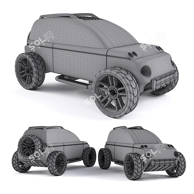 Automoblox X9x: Stylish Toy Car 3D model image 2