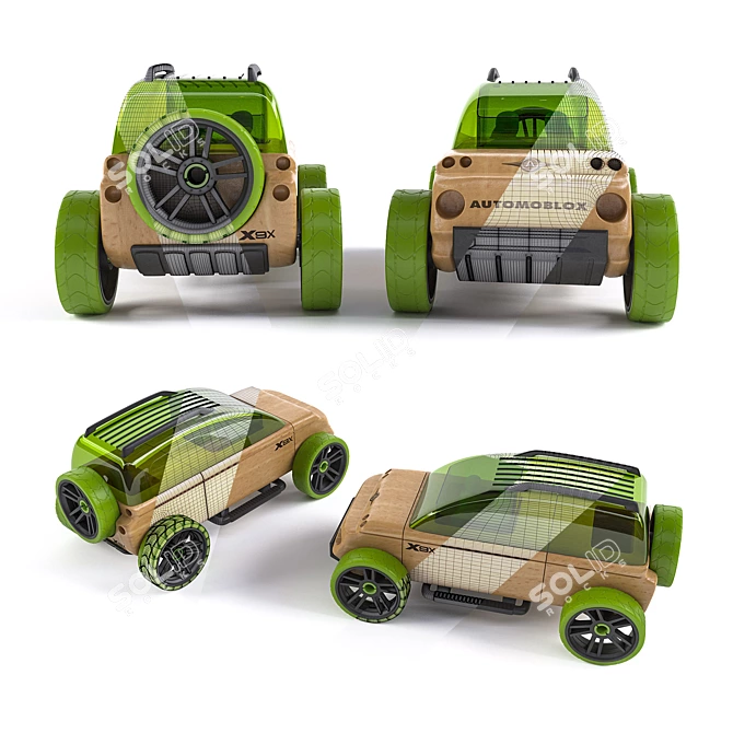 Automoblox X9x: Stylish Toy Car 3D model image 3